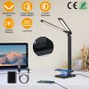 Double Head Desk Lamp, USB Charging Port, 5 Color/Brightness