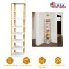 8-Tier Vertical Wooden Space Saving Shoe Rack, White