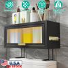 Over The Toilet Bathroom Storage Cabinet, Black