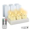 Flameless Rechargeable Lights with Timer Remote Control, 6 Pack