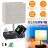 LED Table Lamp with Dual USB Ports, 2 Power Outlets, Dimmable
