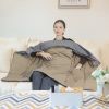 USB Heated Blanket / Poncho Wrap, 3 Heating Levels, 6 Zones