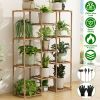 Multi-tier Wooden Plant Stand, 11 Shelves