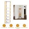 8-Tier Vertical Wooden Space Saving Shoe Rack, White