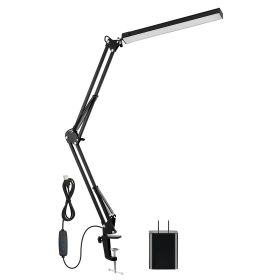 Desk Lamp with Clamp, 360 Deg. Adjustable Swing Arm, 3 Modes