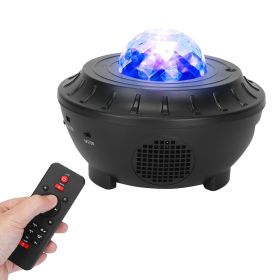 Star/Ocean Wave Lamp, Wireless Music Speaker, USB, Remote Control