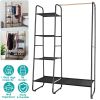 Garment/Shoe Organizer Wardrobe, Black Metal