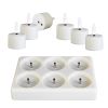Flameless Rechargeable Lights with Timer Remote Control, 6 Pack