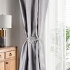 Magnetic Curtain Tiebacks, Extendable Floral, 2 Pack