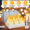 Flameless Rechargeable Lights with Timer Remote Control, 6 Pack