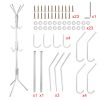 Coat Rack Organizer Tree, Iron, Black or White