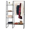 Garment/Shoe Organizer Wardrobe, Black Metal