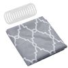 Waterproof Shower Curtain, 70" x 70”, Gray/White Geometric Print