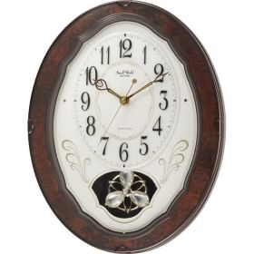 Musical Pendulum Clock, Wood Frame