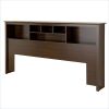 6-Compartment Bookcase Headboard, King,  6 Colors