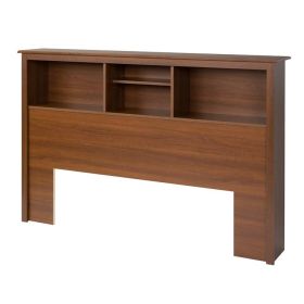 3-Compartment Bookcase Headboard, F/Q, Cherry, Black or White