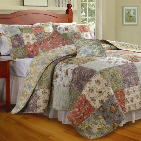 Reversable Paisley Quilt Set, 5-Piece Set, Full/Queen or King, Floral