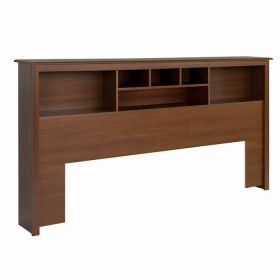 6-Compartment Bookcase Headboard, King,  6 Colors
