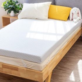Memory Foam Mattress Topper with Cover, 3" Thick, T, TXL, F, Q.K