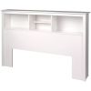 6-Compartment Bookcase Headboard, King,  6 Colors