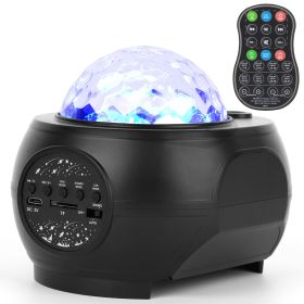 Star/Ocean Wave Lamp, USB with Remote Control, Wireless Music Speaker