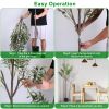 Potted Artificial Olive Tree with Lush Branches & Fruit, Black Pot, 5.9 Ft.