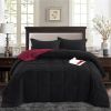 Microfiber Reversible 3-Piece Comforter Set, Full/Queen, 4 Colors