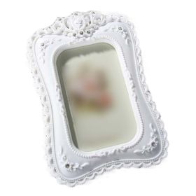 Rhinestone Resin Picture Frame, 4" x 6", White