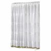 Semi-Sheer Short Kitchen Cafe Tier Curtain, 1 Rod Packet Panel, 59" x 35", White