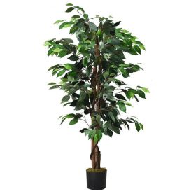 Artificial Ficus Silk Tree, 4 Ft. Tall