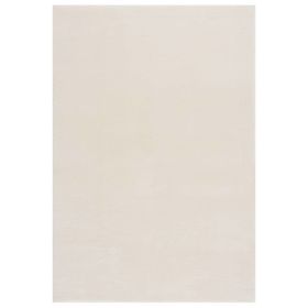 Short Pile Area Runner Rug, 63" x 90.6", Cream