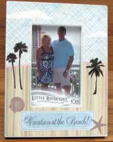 "Vacation At The Beach", 4" x 6" Resin Frame