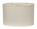 Slant Retro Oval Hardback Lampshade, White