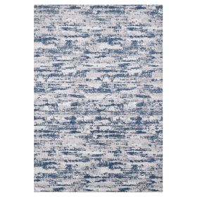 Milano Washable Nautical Navy Blue Area Rug (no size)