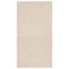 Shaggy Rug, 47,2" Wide x 72" Long, Polyester, Beige