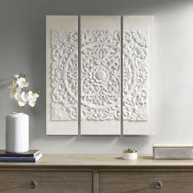 Triptych Dimensional Resin Canvas Wall Art, 30" x 35.5", 3 Piece Set