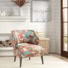 Open Backed Print Accent Chair