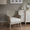 Diedra Cane Armchair with Fabric Seat