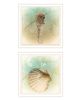 "The Sea III & Sea IV" Wall Art Print, 2 Piece Set, 14" x 14", White Frame
