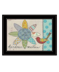 "Kindness Matters" Wall Art Print, 19" x 15", Black Frame