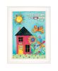 "No Place Like Home" Wall Art Print, 15" x 19", White Frame
