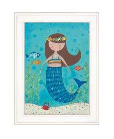 "Under the Sea" Wall Art Print, 15" x 19", White Frame