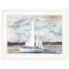 "Sailboat on Water" Wall Art Print, 19" x 15", White Frame