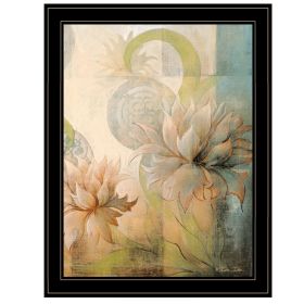 "Meandering Flowers II" Wall Art Print, 21" x 27", Black Frame