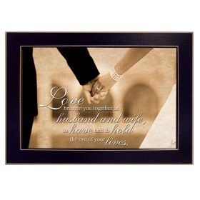 "To Have and To Hold" Wall Art Print, 10" x 14", Black Frame