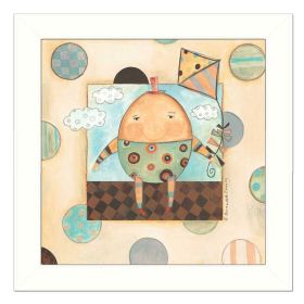 "Humpty Dumpty" Wall Art Print, 14" x 14", White Frame