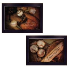 "Baseball Collection" Wall Art Print, 14" x 20",  Black Frame