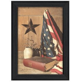 "God and Country" Wall Art Print, 15" x 21", Black Frame