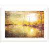 "Yellow Sunset" Wall Art Print, 21" x 15", White Frame