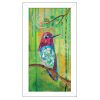 "Anna's Hummingbird" Wall Art Print, 8" x 14", White Frame